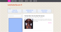 Desktop Screenshot of latestfashiontips.com