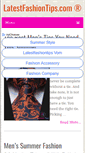 Mobile Screenshot of latestfashiontips.com