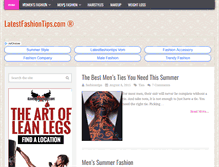 Tablet Screenshot of latestfashiontips.com